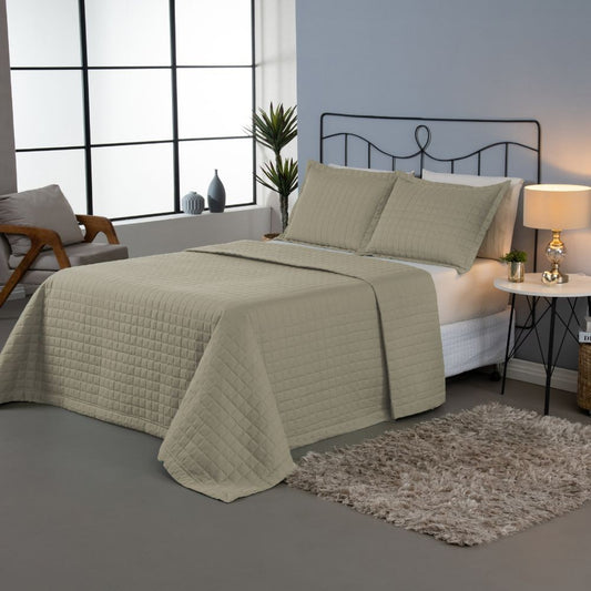 Kit Cobre Leito Matelado Copacabana 3 Peças Casal 100% Poliéster Micropercal 3